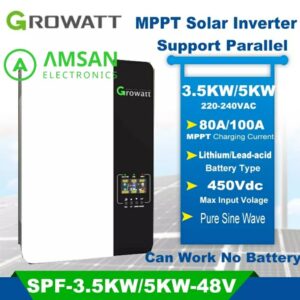 GROWATT SPF 3500 ES Off-Grid Batteryless Inverter Tanpa Baterai 3500W
