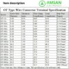 Skun OT Tembaga Murni Cable Lug - Gambar 5