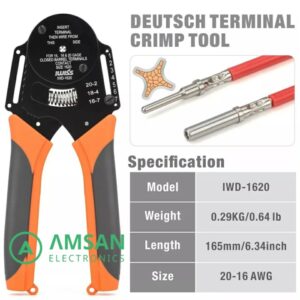 IWISS IWD-1620 Heavy-duty Connector Harting HDD Terminal Deutsch 16
