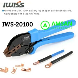 IWISS IWS-20100 Battery Lugs Open Barrel Connector Crimping Tools