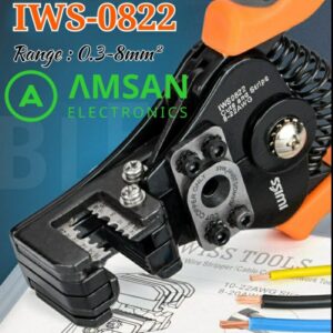 IWISS 0822 Wire Stripper Cutter Pemotong Pengupas Tang Potong Kabel