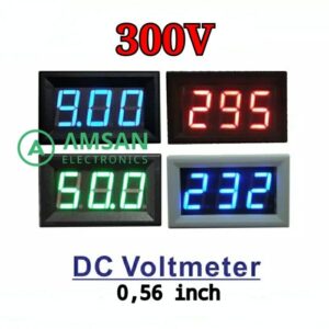 Volt Meter DC 300V 300VDC High Voltage Voltmeter Digital 0.56 Inch
