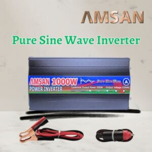 PSW Inverter AMSAN 1000W 1600W 2000W 2600W 3000W 12V 24V 48V Pure Sine Wave untuk mobil PLTS