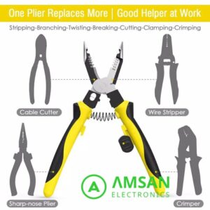 Tang Tukang Listrik Multifungsi 7in1 Pemotong Pengupas Kabel Crimping