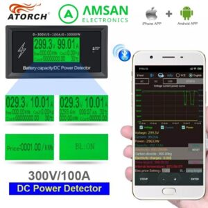 DT3010 DC 300V 100A Bluetooth Volt Ampere Power kWh Meter ATORCH