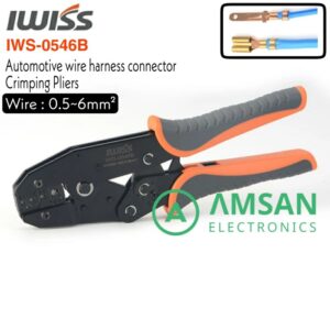IWISS IWS-0546B Tang Crimping Otomotif AWG20-10 0.5-6mm Terminal Pegas
