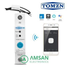 Smart MCB Wifi 63A Energy Kwh Meter AC Over Under Voltage Protection