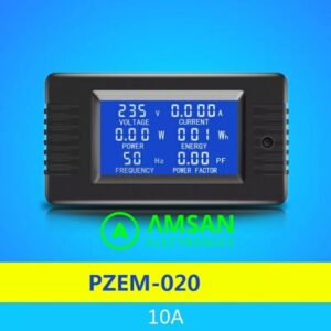 Peacefair PZEM-020 10A AC 80-260V kWh watt ampere volt meter digital