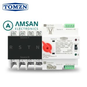 ATS Automatic Transfer Switch TOMZN Otomatis Genset 4P 125A Tanpa Jeda