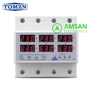 TOVPD3 Three Phase 3 3P 63A 100A TOMZN Over Under Voltage Current Protection