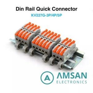 KV227G PCT SPL-3-4-5 Din Rail Sambungan Kabel Wago Terminal Block 3P 4P 5P