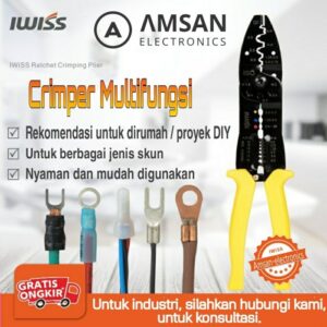IWISS Tang Crimping MC4 Terminal OT 10A Multi-fungsi penguas pemotong
