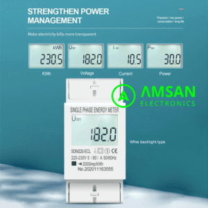 Kwh Meter Din Rail TOMZN 80A Digital Power Consumtion Energy Meter
