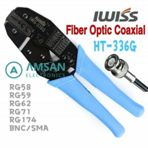 Iwiss HT-336G Fiber Optic Coaxial BNC SMA Tang Crimping RG58 RG59 RG62