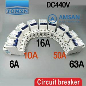MCB DC 2P 6A 10A 16A 20A 25A 32A 40A 50A 63A TOMZN DC 440V TOB1Z-63