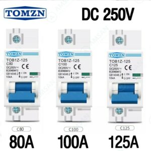 TOMZN MCB DC 250V 80A 100A 125A 1P TOBIZ-125 1 Pole