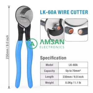 IWISS LK 60A Gunting Tang Potong Kabel 70mm Wire Cutting 10" 10 Inch