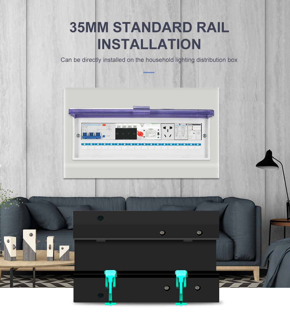 3 Phase Din Rail ATS Dual Power Automatic Transfer Switch Electrical Selector Switches Uninterrupted Power 4P 63A 100A 125A