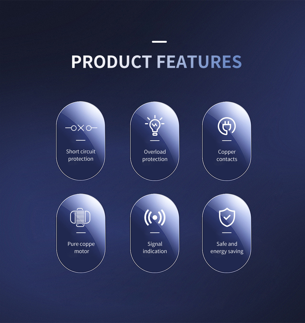 2 input 1 outpout 2P 63A 230V 50/60Hz MCB type Dual Power Automatic transfer switch ATS