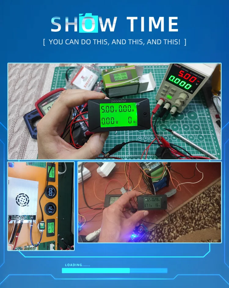 PZEM-025 Tester Digitale DC Voltmetro Amperometro 0-300V/300A - Misuratore Di Potenza Ed Energia Con Display LCD Retroilluminato