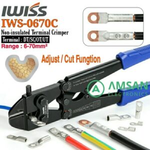 IWISS IWS-0670C 6-70mm Tang Crimping Terminal DT SC OT UT Cabel Lugs