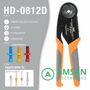 IWISS HD-0812D Deutsch DTP Crimper Tool AWG12-8 Heavy-duty Connector