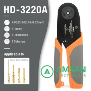 IWISS HD-3220A W1 Aviation Terminal M22520 2-01 AWG32-20 Crimper