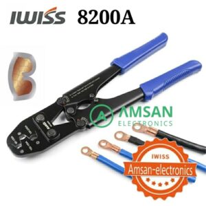 IWISS 8200A Battery Lugs Open Barrel Connector Terminal Tang Crimping