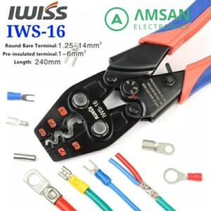 IWISS IWS-16 Ratchet Crimping Tool Non-Insulated Terminal AWG22-6