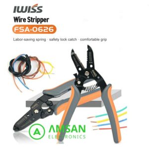 IWISS FSA-0626 Cable Cutter Stripper Pemotong Pengupas Kabel AW22-10