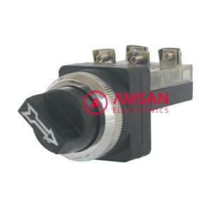 Selector Switch 2 3 posisi 25mm 30mm 4 kaki 1NO + 1NC TSS-25 TSS-30