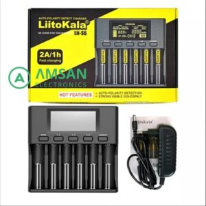 Liitokala LII-S6 Charger Battery Li-ion LiFePO4 Ni-MH IMR AA AAA