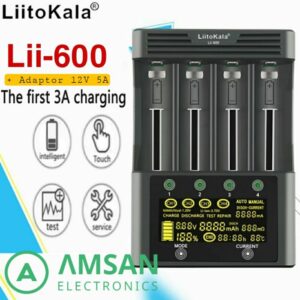 Liitokala Lii-600 Smart Charger Baterai Kapasitas Tes Litokala 3A