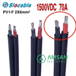 Kabel Panel Surya PV1-F 2x6mm Twin Core 2x 6mm Slocable 1500VDC 70A PV Cable