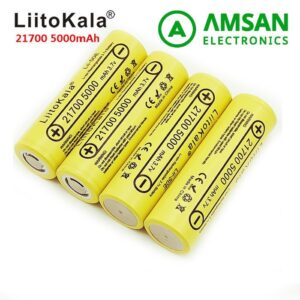 Lii-50E Liitokala 21700 Baterai Lithium Mobil Listrik 5000mAh Daya 10C