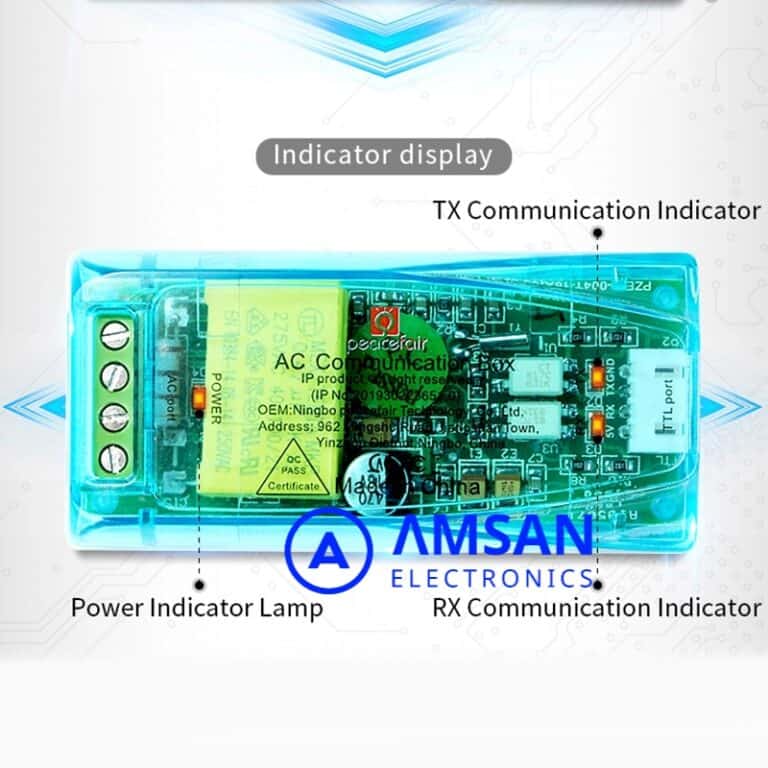 Peacefair PZEM-004T AC Communication Box Arduino monitoring 6in1 KWH WattMeter 100A - Gambar 5