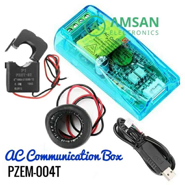 Peacefair PZEM-004T AC Communication Box Arduino monitoring 6in1 KWH WattMeter 100A