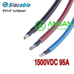 PV1-F 1x10mm 1x 10mm Slocable PV Single Core Kabel Solar Panel Surya 1 Meter