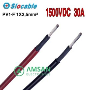 PV1-F 1X2.5mm 1x 2.5mm Slocable PV Cable Single Core Kabel Panel Surya PV1F 1 Meter