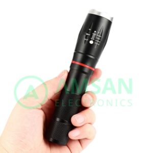 Senter T6 + COB Mini Flashlight 10w USB Charging 18650 Battery