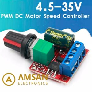 DC Motor Speed Controller PWM 5A 90W 4.5-35V Dimmer Lampu LED