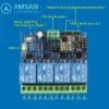 Relay 4 Channel WiFi DC 5V ESP8266 ESP-01 Module For IOT Smart Home - Gambar 2