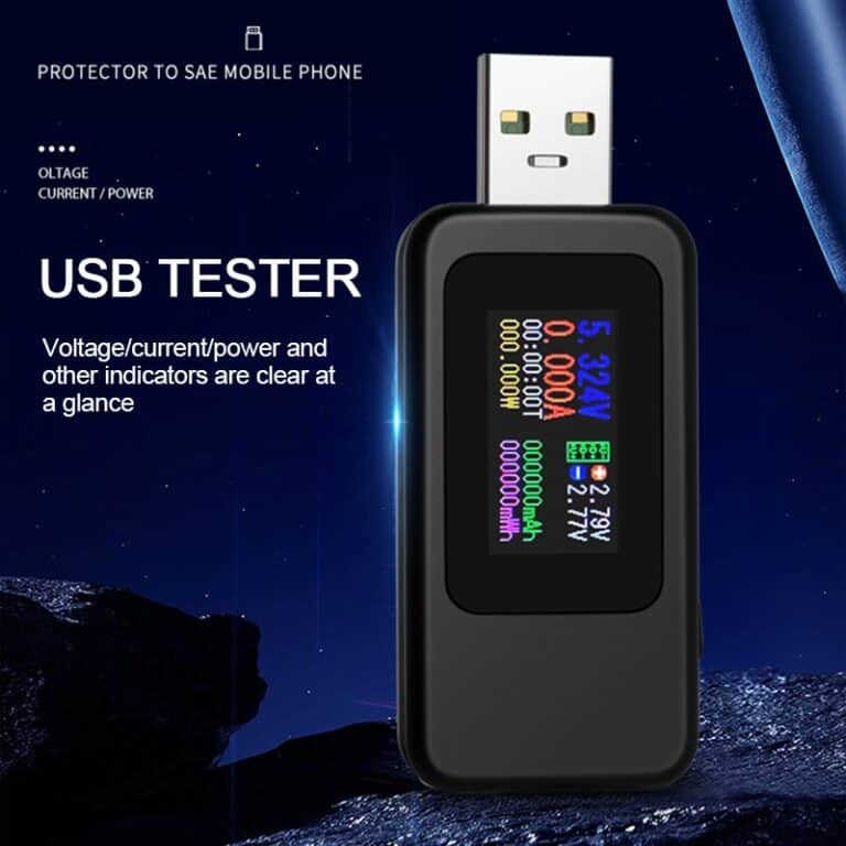 KWS-MX18L Layar Warna USB Tester 4-30V 0-6.5A Digital Voltmeter Saat Ini Tegangan Pengisi Daya Indikator Detektor Kapasitas - Gambar 4