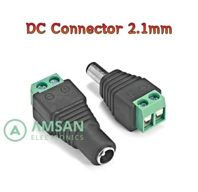 DC Connector 2.1mm CCTV Router LED Strip Laptop DVR Adaptor