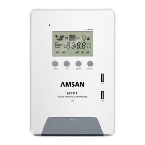 MPPT AMSAN DM-60A 12V 24V 48V Solar Charge Controller 30A 40A 60A