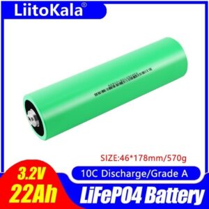 Liitokala 10C 3.2V 22Ah LiFePO4 Cylinder Battery Lithium Baterai
