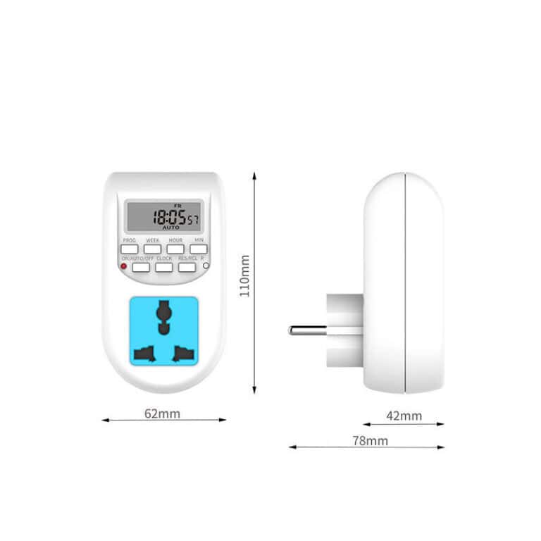 Programmable Digital Timer Switch Weekly Stop Kontak Minggu 16 Program - Gambar 4