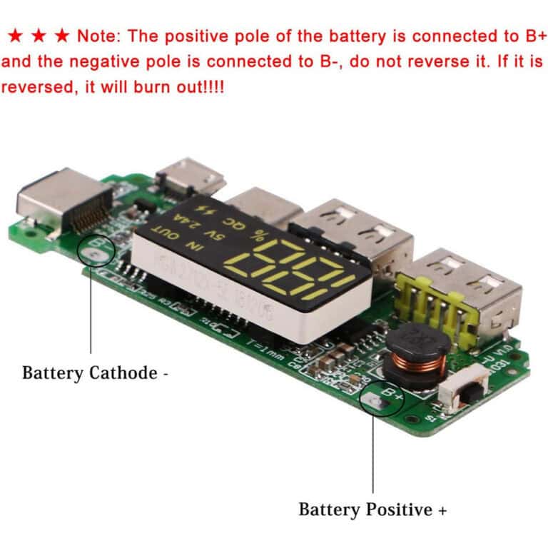 18650 Charging Board Dual USB 5V 2.4A Mobile Power Bank Module 186 50 Lithium Battery Charger Board Circuit Protection - Gambar 3