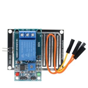 Sensor Hujan Rain water sensor module + DC 5V 12V Relay Control Module Rain Sensor Water Raindrops Detection Module for Arduino robot kit
