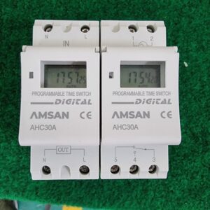 Timer Weekly Programmabel Time Switch Digital ACH30A Saklar Pengatur Waktu Din Rail Timer Digital AMSAN